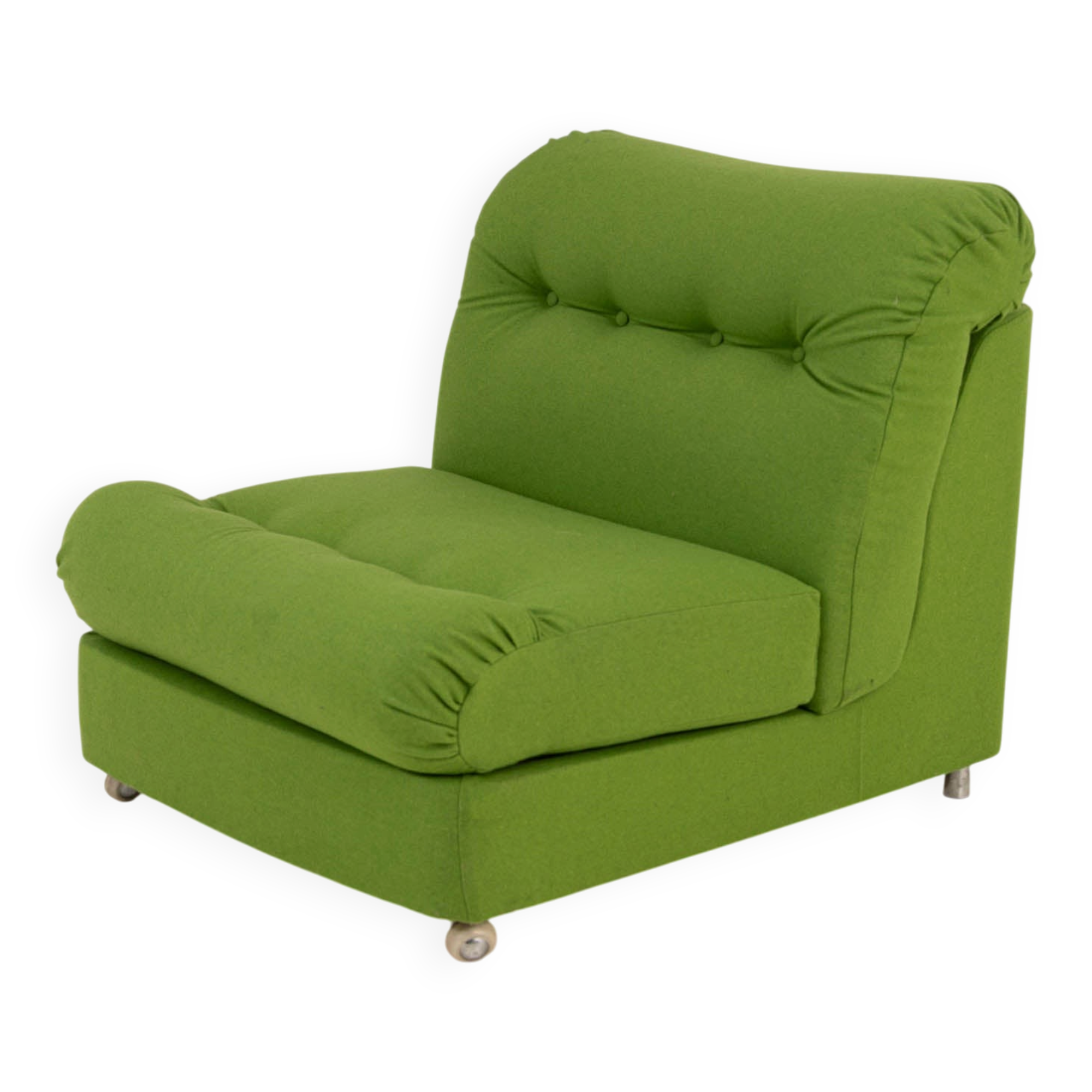 Vintage Low Lounge Chair – Reupholstered