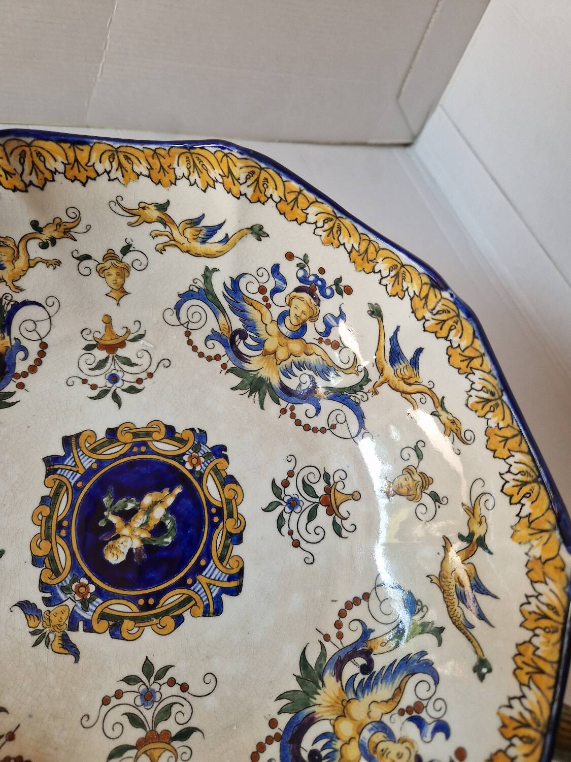 Old ceramic cup / salad bowl signed gien 1900