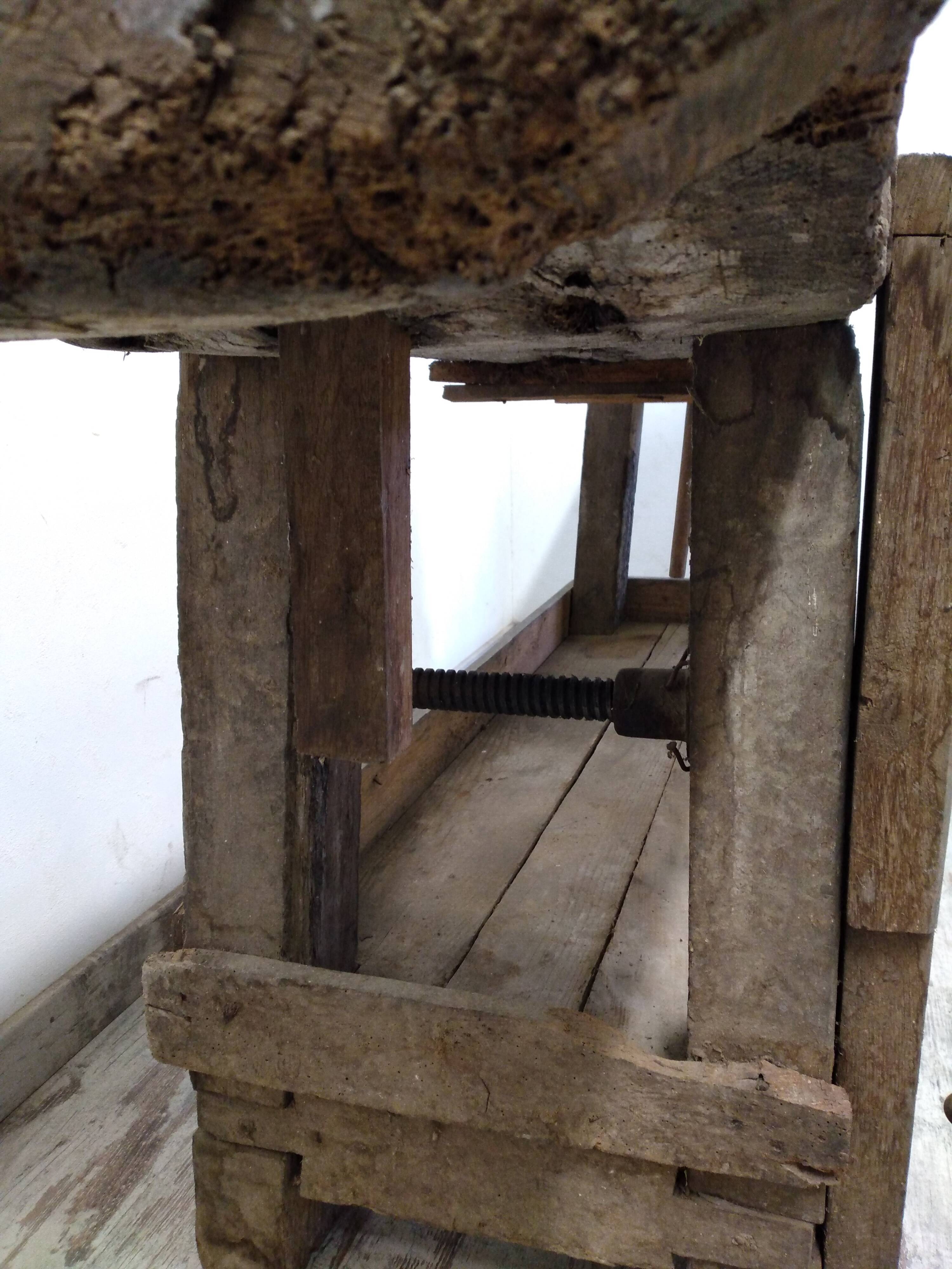 Old carpenter's workbench