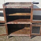 Ancien garde manger en teck birman