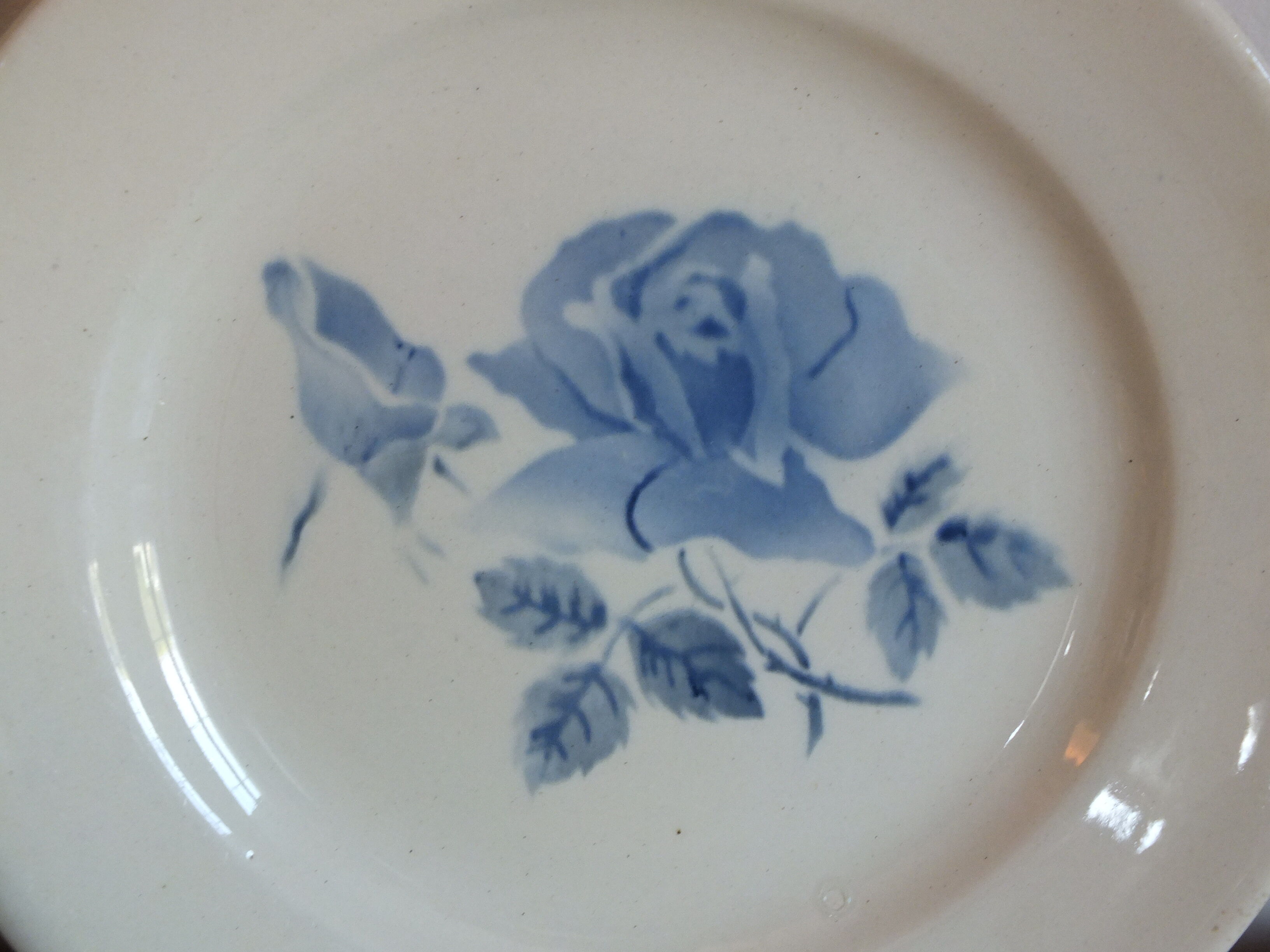4 dessert plates Digoin Sarreguemines vintage