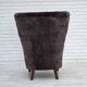 1960s, Danish armchair, reupholstered, genuine sheepskin.