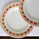 4 flat plates in iron earth from Les Salins model Lucette