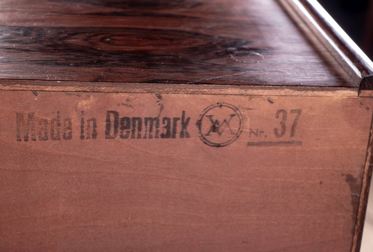 Danish secretary in rosewood model 37 by Arne Wahl Iversen 1960.