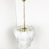 Vintage murano leaf chandelier, 1970s