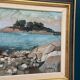 Huile su toile suédoise – “Côte” par Bertil Wahlberg – Vintage et encadrée