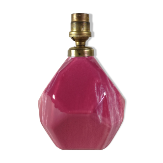 Pied de lampe en céramique facettée