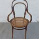 Fauteuil canné et bois courbé style Thonet Fischel, années 30
