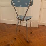 Chaise en formica vintage relookée