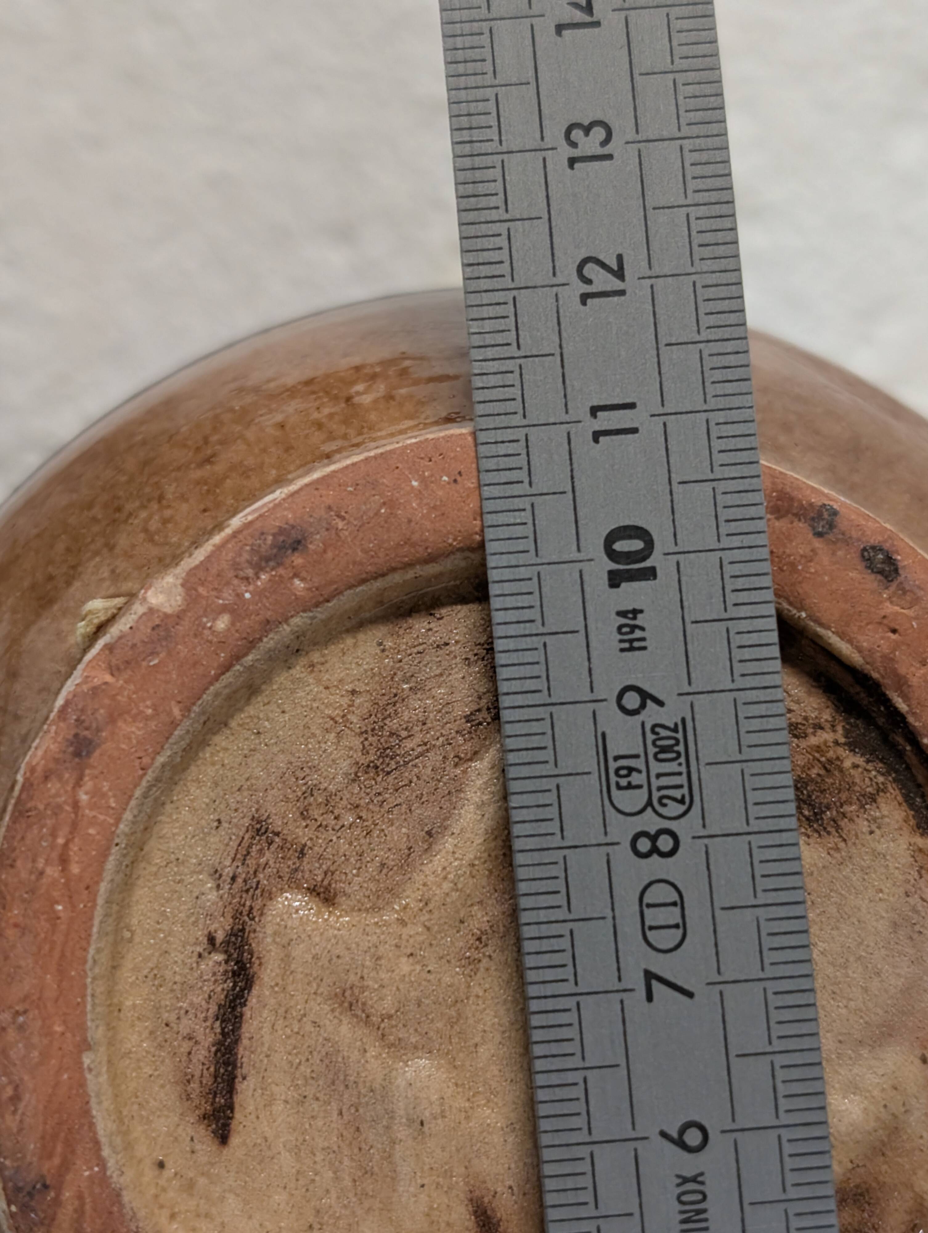 Vintage glazed stoneware vase