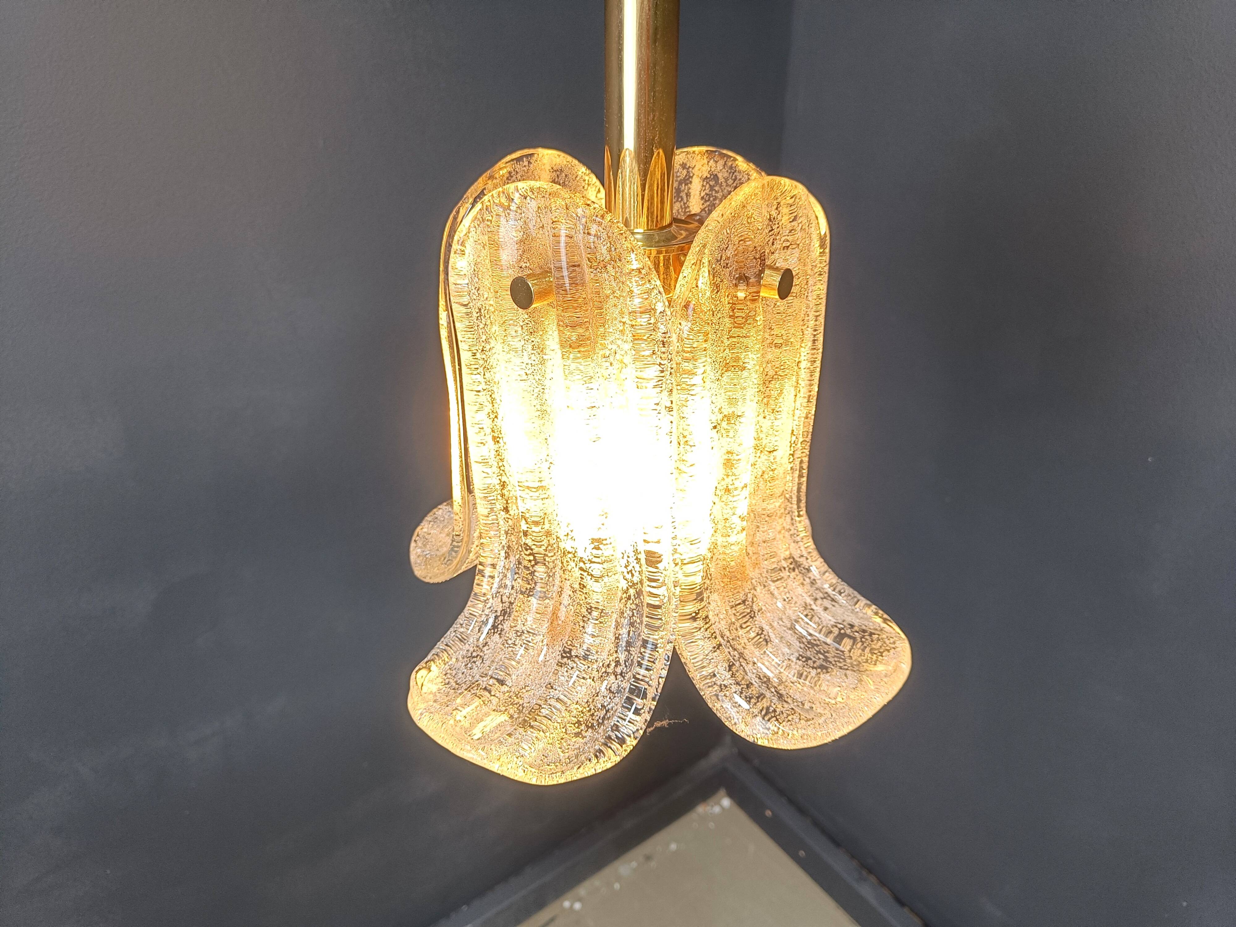 Vintage pendant light by Glashutte limburg, 1960s