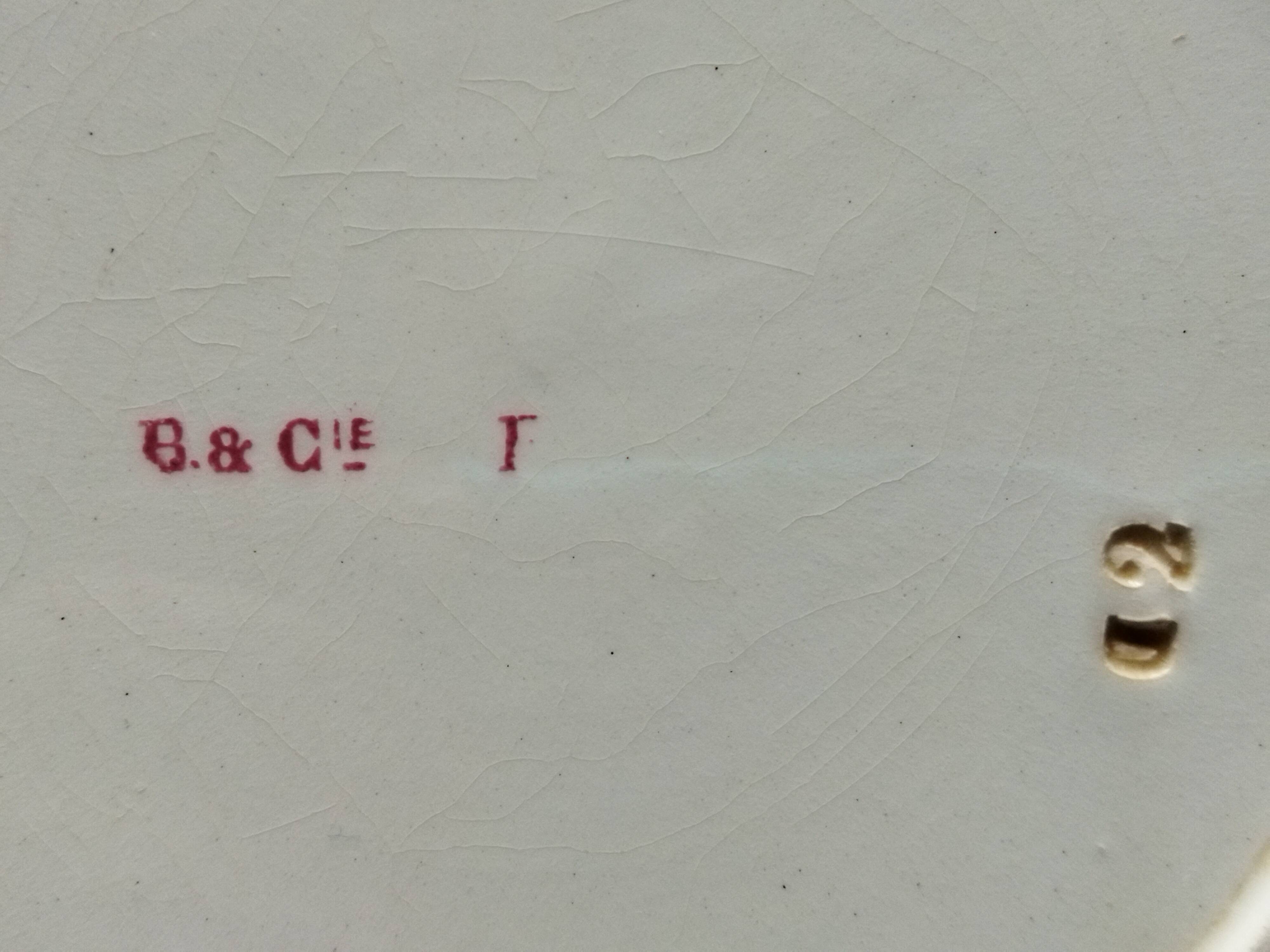 Boulenger & Cie Choisy ironstone deep plate