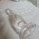 Transparent moulded glass chandelier