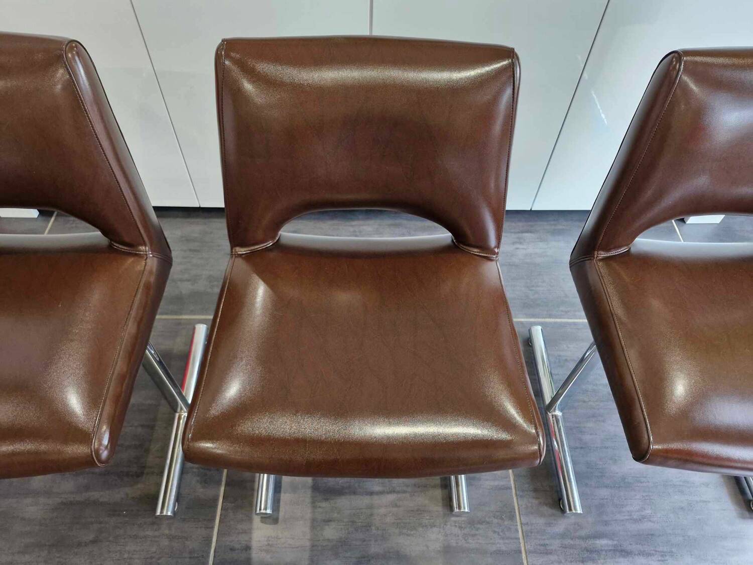 Set of 3 designer chairs by Georges Frydman, 1960s