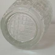 Vase en verre, motif "octogones"