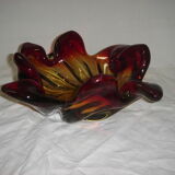 1960 gold and Red Murano glass cup