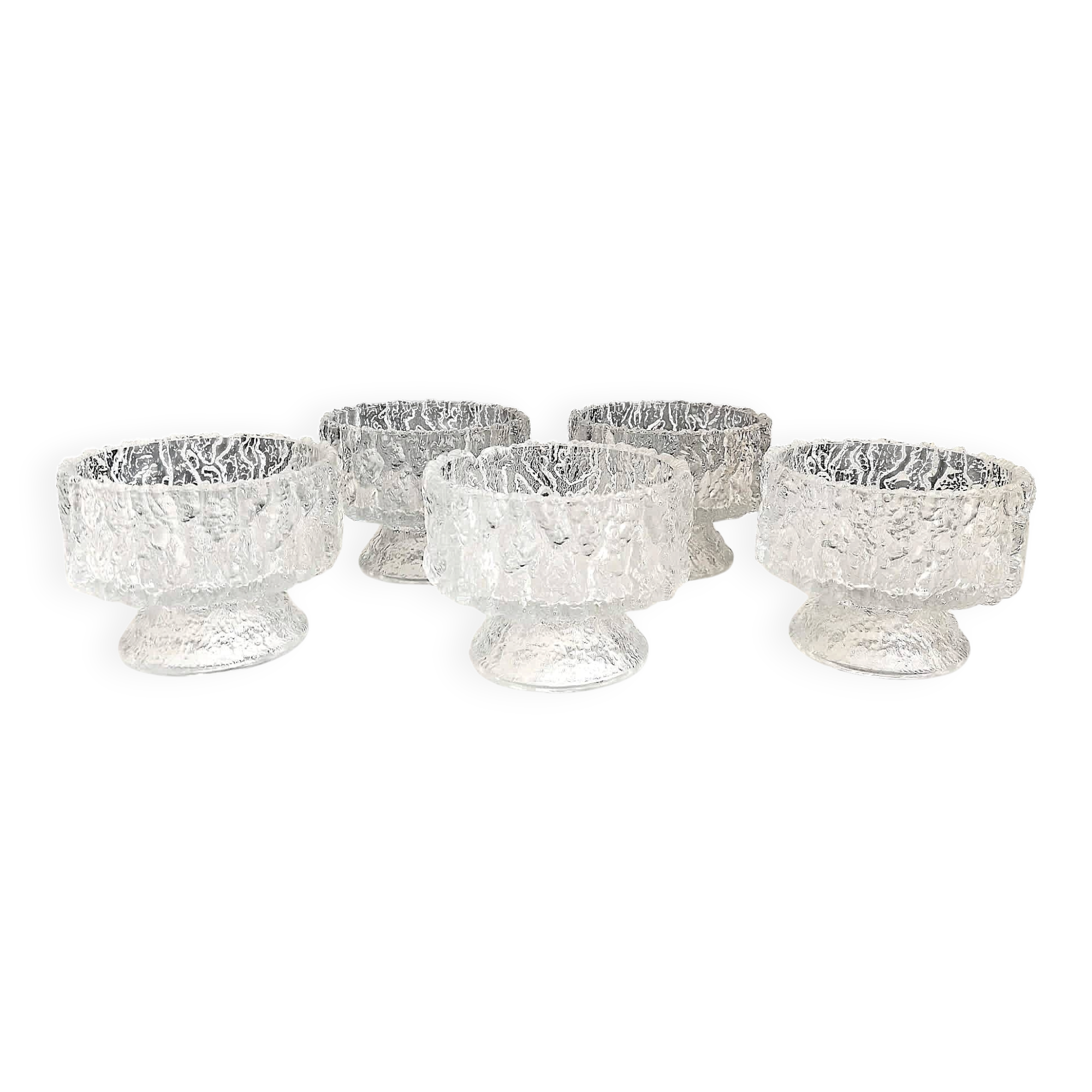 Ensemble de 6 coupe à fruits Ittalia Années 70 Diamètre 11,2 cm