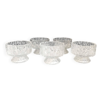 Ensemble de 6 coupe à fruits Ittalia Années 70 Diamètre 11,2 cm