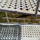 Vintage metal shelf