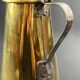 Jug covered pitcher coffee pot in brass late 18th century early 19th century
