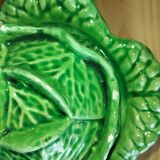 Vintage ceramic barbotine bonbonnière in the shape of a cabbage – 1950s