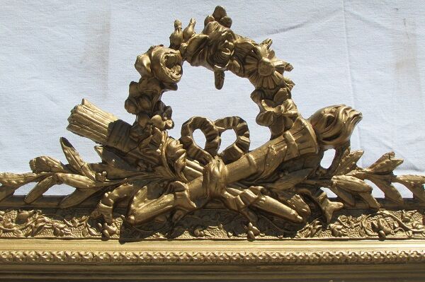 Gilded mirror Louis XVI style 157x89cm