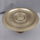 Antique centrepiece on a pedestal in bronze, in very good condition.