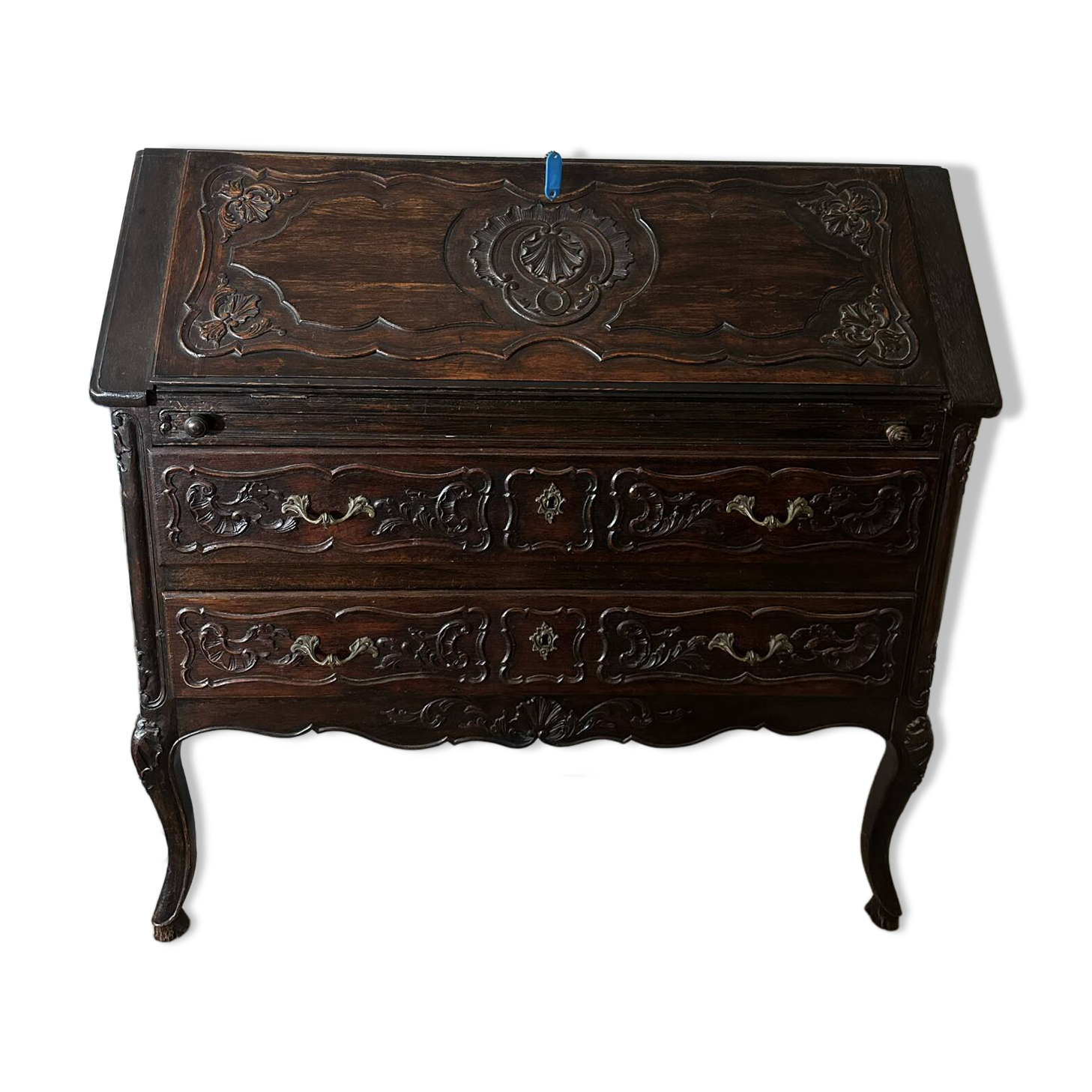 French Louis XV Style Slant-Front Secretary Desk