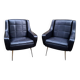 Set of 2 black Erton armchairs