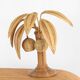 Paire de lampes «palmier» en rotin