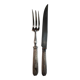 Silver-plated metal meat cutlery Voltaic France