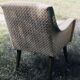 Pair of vintage armchairs 1950 armrests in wave