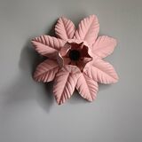 Vintage pink flower wall light