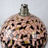 Vintage terracotta lamp and tesserae - circa 1950
