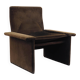 Corduroy armchair, Italian design, 1970s, production: Italy