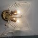 Brass Glass Sconces Set of 2 1970’s
