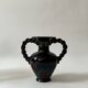 Large twisted amphora vase in glazed ceramic, Vallauris