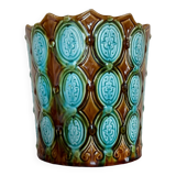 Cache pot barbotine Art Déco