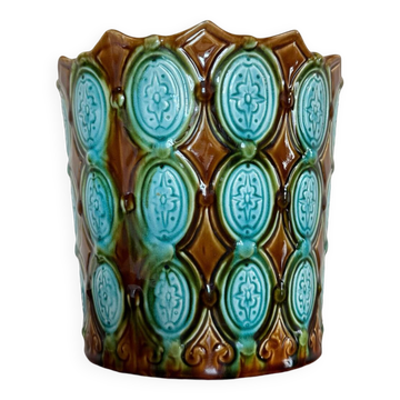 Art Deco barbotine cachepot