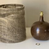 Vintage stoneware ceramic lamp from the 60s