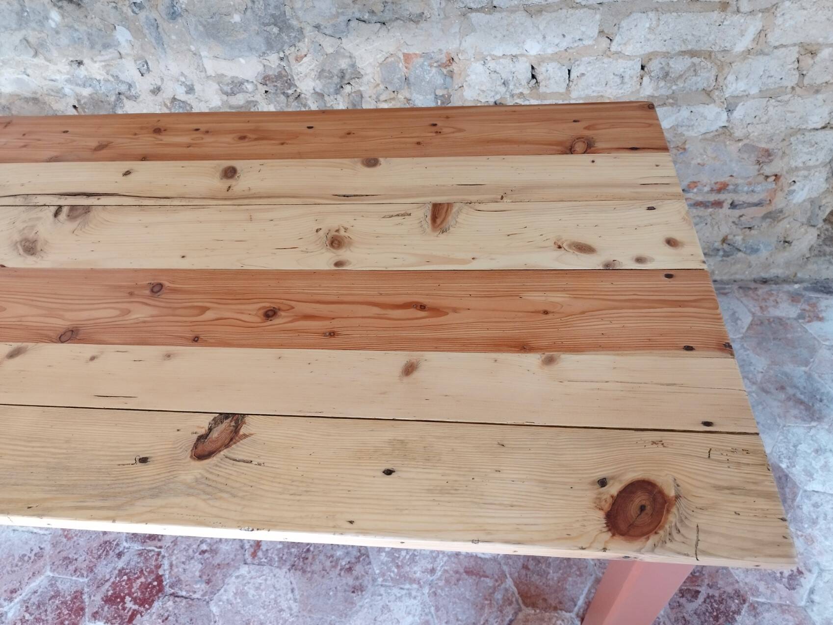 Terracotta farm table