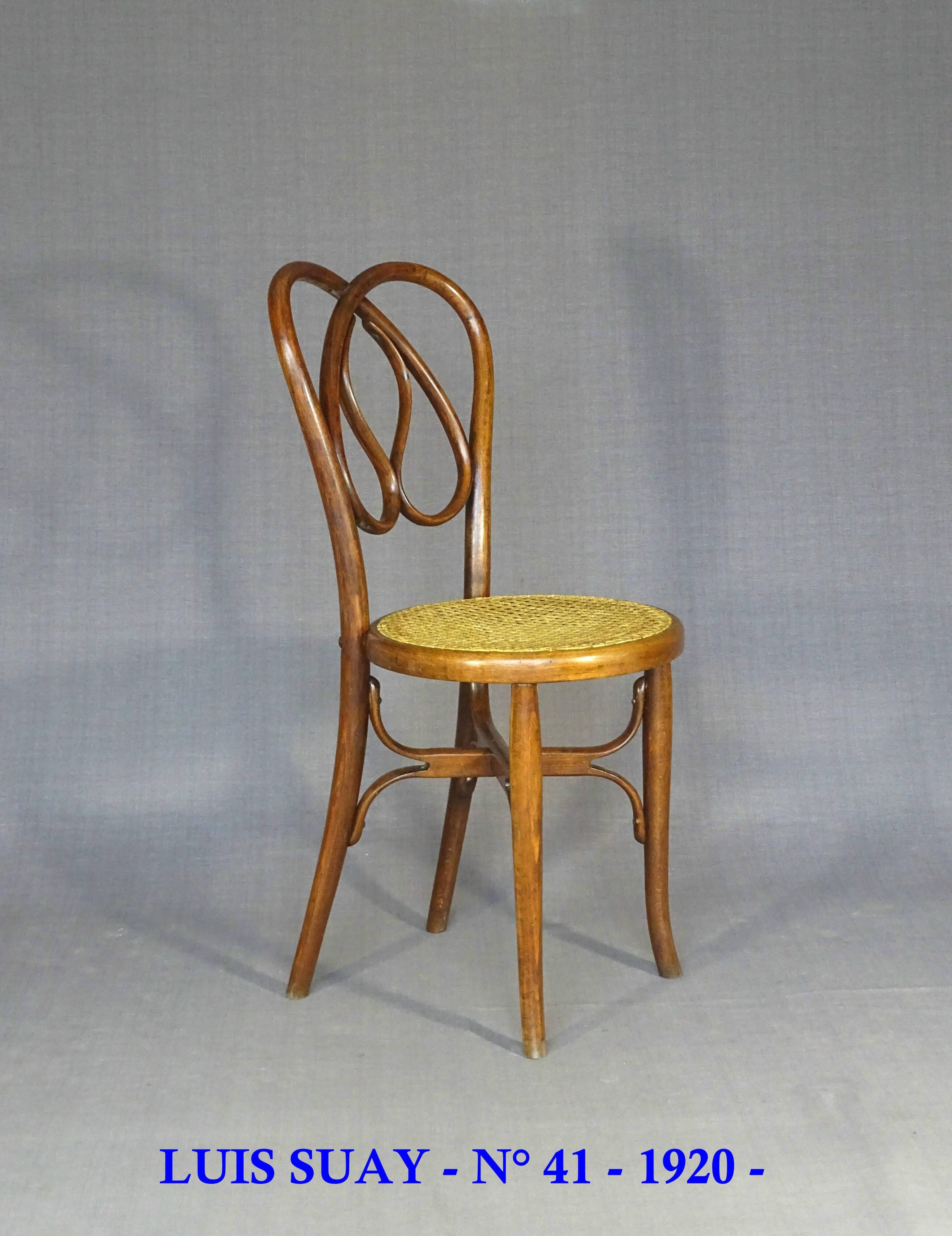 Bistro chair by Luis Suay, Valencia, 1920 - Not Thonet -