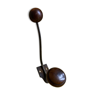 Vintage wooden hook x3