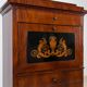 19th Century Mahogany Secretary Desk, French Polish