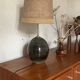 Vintage ceramic table lamp signed