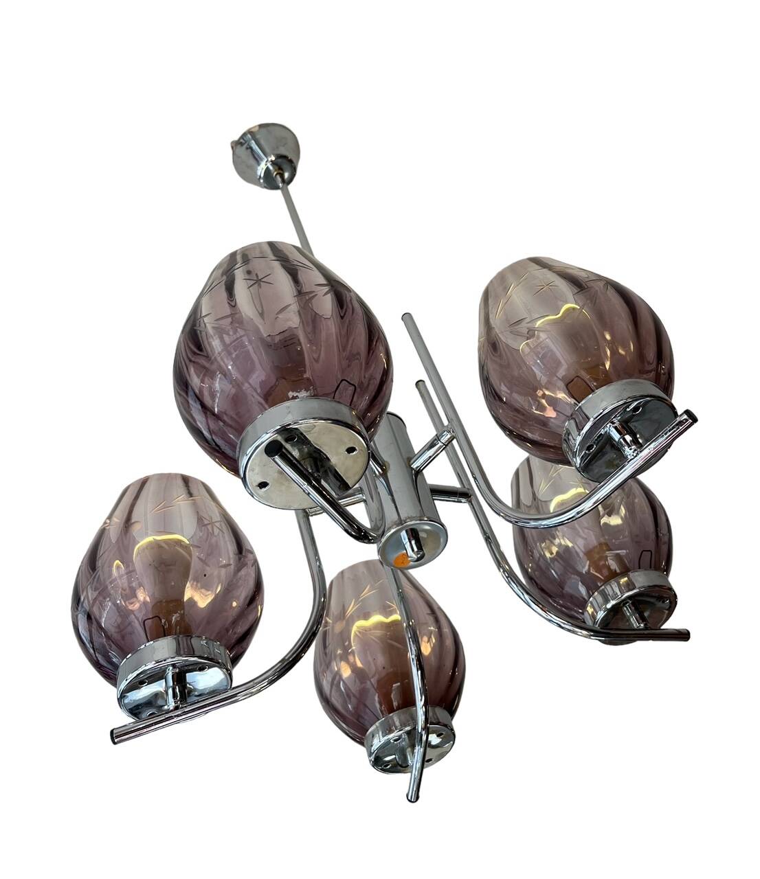 5-light art deco chandelier