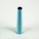 Wooden candlestick in blue, Danish design 1970s