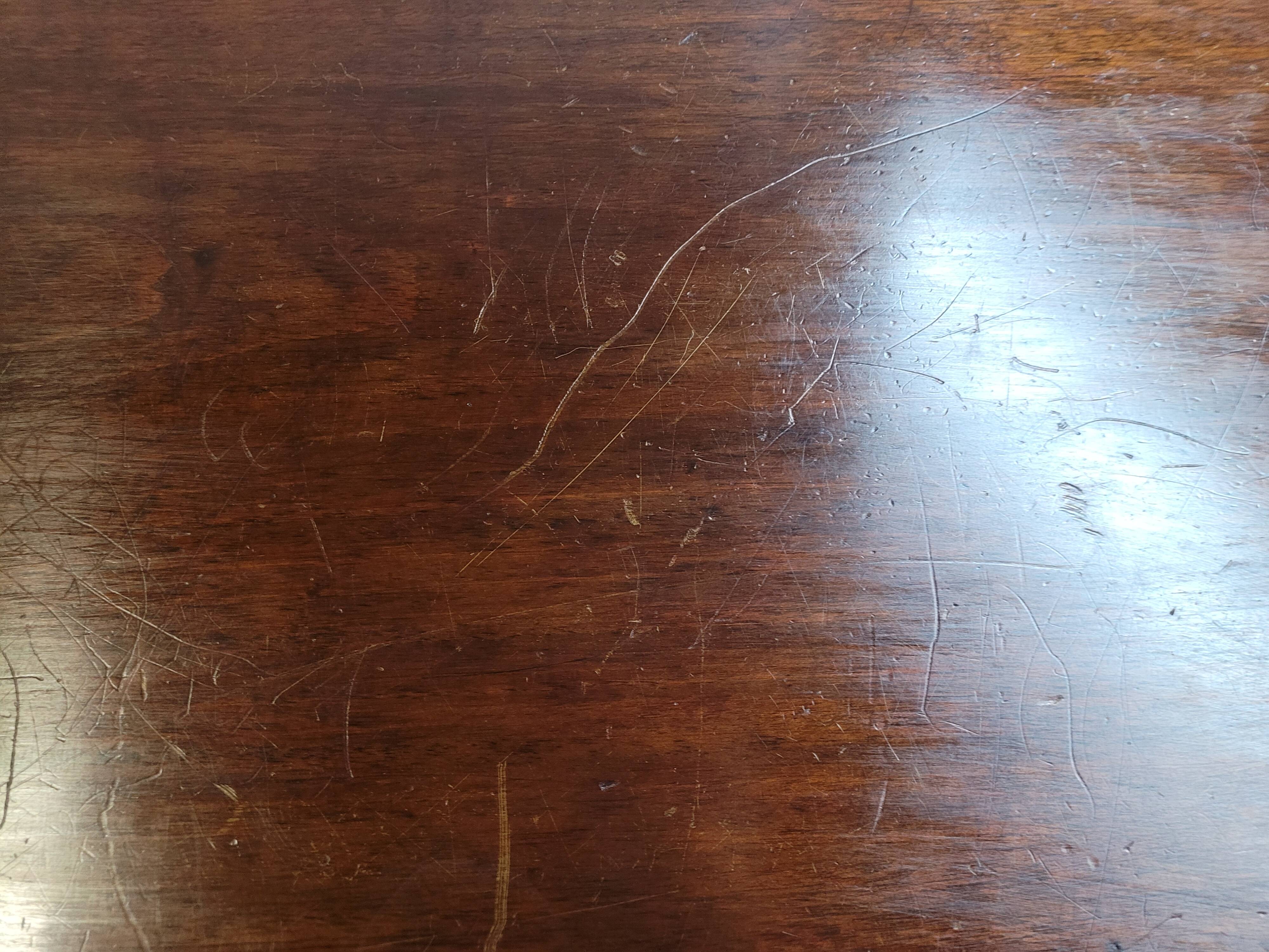 Antique mahogany bistro table