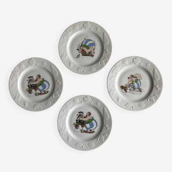 Ensemble de 4 assiettes Astérix et Obélix