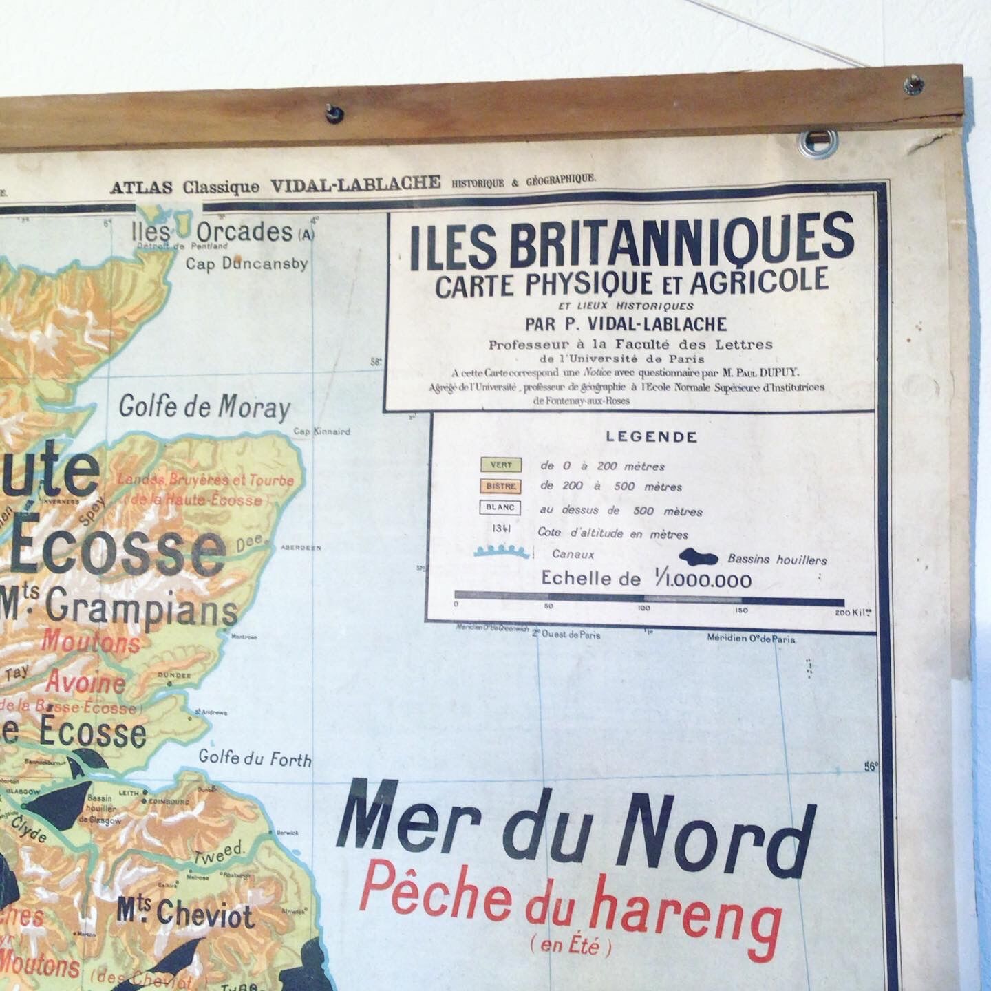 Map Vidal Lablache British Isles